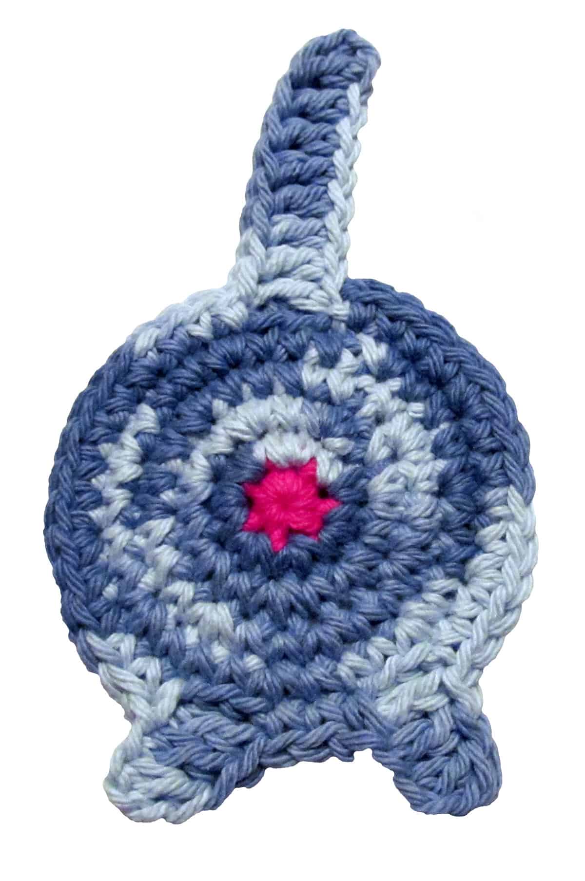 blue denim cat butt coaster